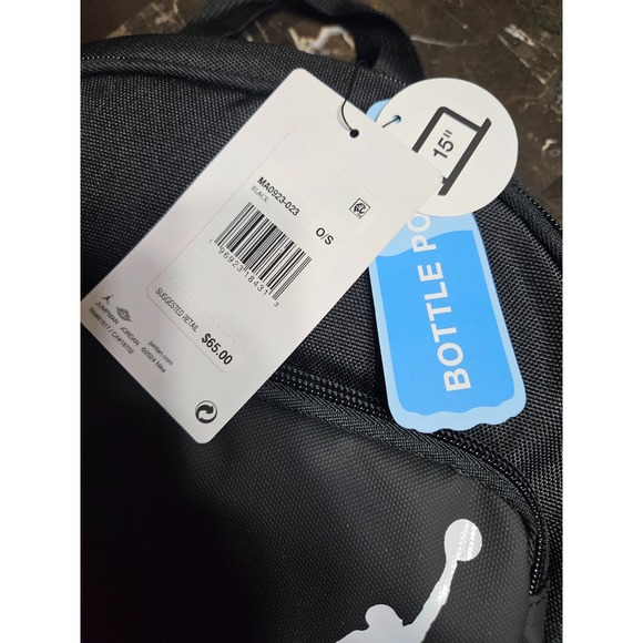 NIKE JORDAN ESSENTIALS Backpack MA0923 School SPOTCLEAN 20" Bag BLACK OS $65 NEW - Picture 7 of 7